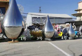 農村水滴雕塑，鏤空景觀雕塑，抽象效果