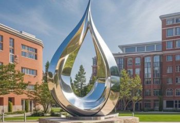 淚滴雕塑定制，中式工藝，不銹鋼淚滴雕塑廠優價