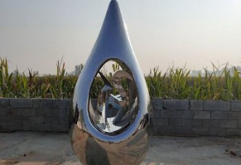 淚滴雕塑供需，彩鋼制作，大型不銹鋼淚滴雕塑公司