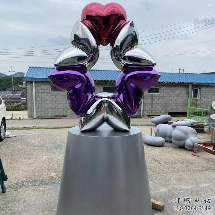 心心相印雕塑展品，公園小品，城市雕塑供需