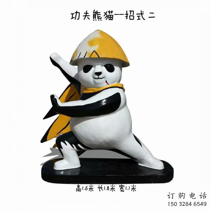 景區熊貓雕塑供給，美陳雕塑，彩繪熊貓雕塑廠家供求