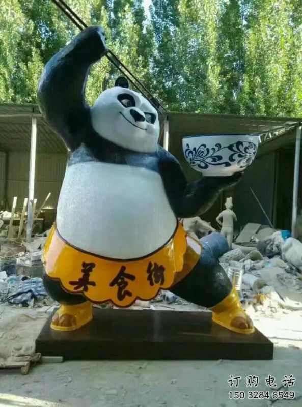 仿真熊貓雕塑廠家