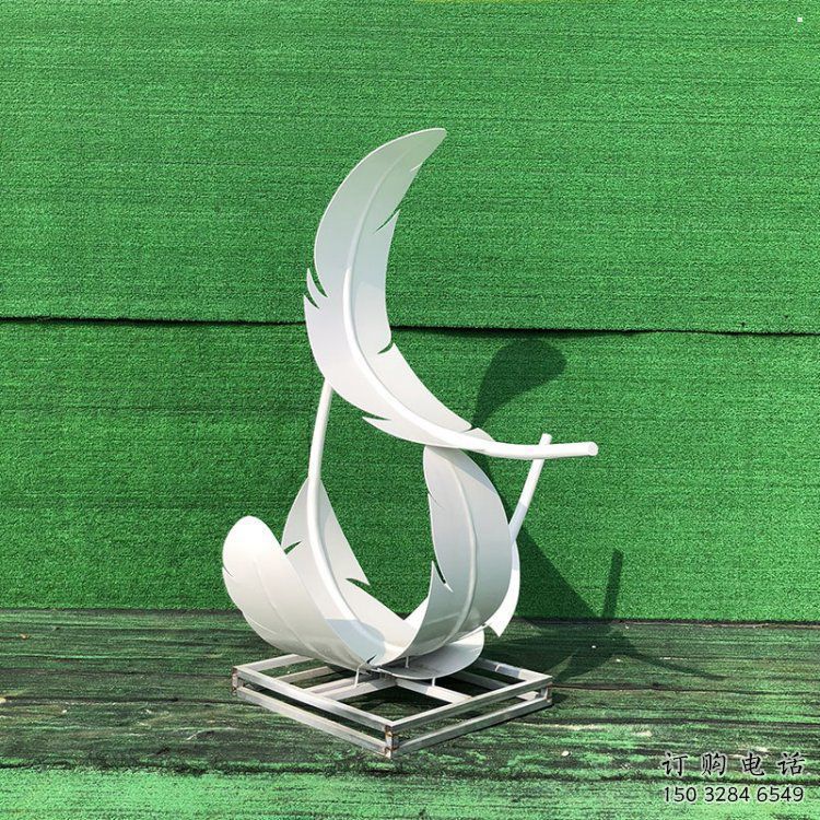 雕塑羽毛景觀制造，街景小品，景觀烤漆羽毛雕塑優價