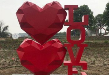love字母雕塑承接，鍛造工藝，不銹鋼love雕塑廠家