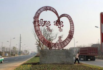 住宅小區愛心雕塑