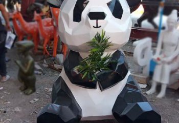 大型熊貓雕塑常用，戶(hù)外擺放，仿真熊貓雕塑展示
