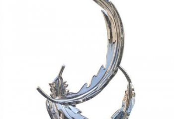 羽毛雕塑批發，拋光工藝，園林鏡面羽毛雕塑承接