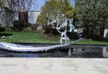 羽毛雕塑優選，多彩藝術，景觀鏡面羽毛雕塑選用