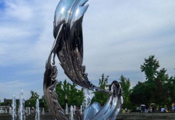 羽毛雕塑制作，園林裝飾，建筑鏡面羽毛雕塑批發