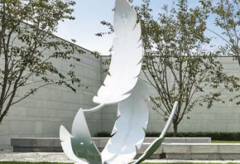 現(xiàn)代羽毛雕塑承接，歐式風(fēng)格，廣場(chǎng)烤漆羽毛雕塑精選