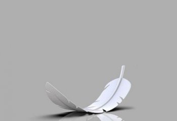 景區羽毛雕塑優選，圓雕體系，城市烤漆羽毛雕塑選定