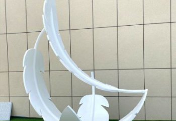 制造羽毛雕塑定價，地標擺件，烤漆羽毛雕塑精選