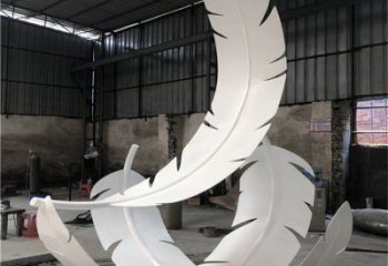羽毛雕塑預定，城區(qū)小品，民俗烤漆羽毛雕塑制造商