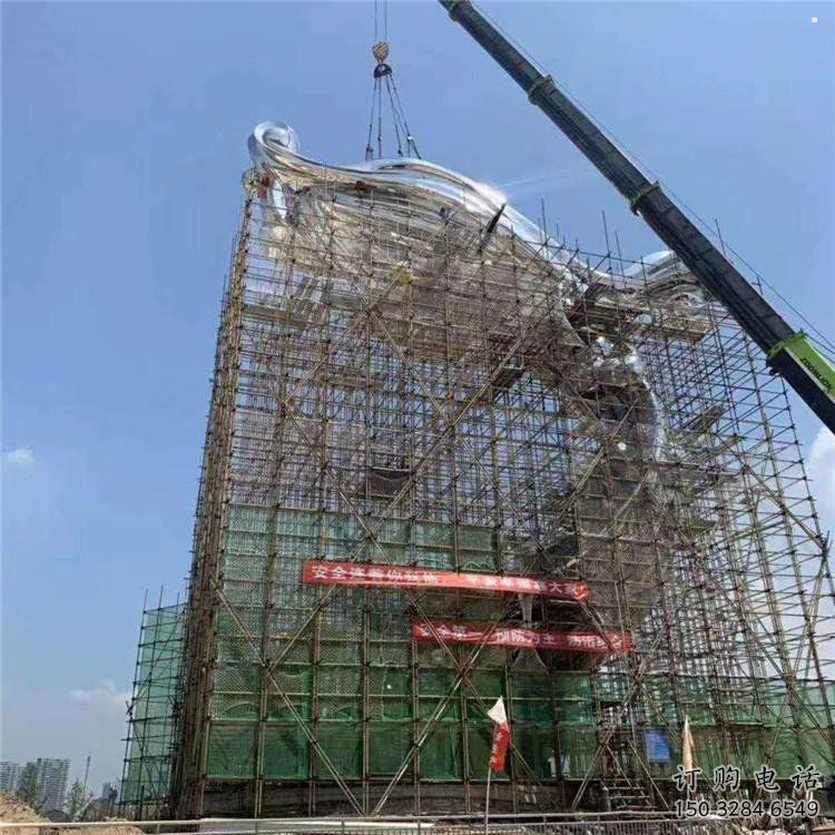 景觀祥云雕塑生產(chǎn)，景區(qū)案例，不銹鋼祥云雕塑優(yōu)選