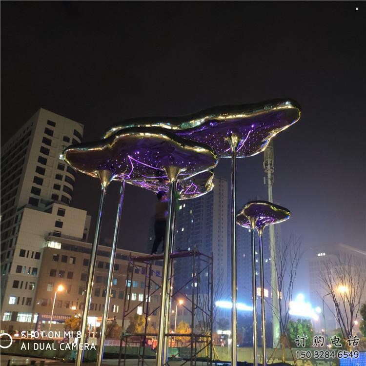 祥云雕塑工廠標準，多彩藝術，景觀不銹鋼祥云雕塑供應
