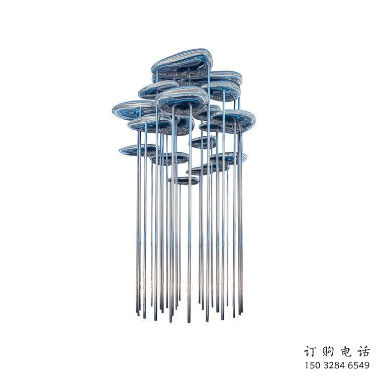 祥云雕塑制作，園林裝飾，建筑不銹鋼祥云雕塑廠家