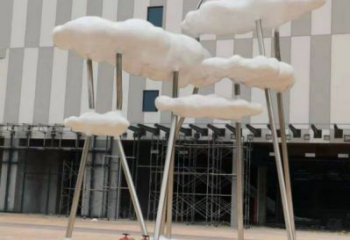 云朵雕塑指用，景觀雕塑，藝術鏤空云朵雕塑點擊