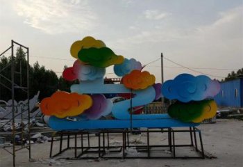 祥云雕塑精選，陸地擺件，烤漆祥云雕塑廠家