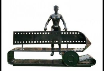 異形膠卷坐凳雕塑