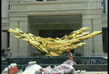 廣場絲帶雕塑供求，露天雕塑，不銹鋼絲帶雕塑標準