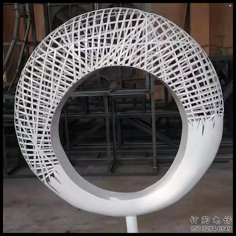 月牙雕塑預定，城區小品，民俗鏤空月牙雕塑制造商