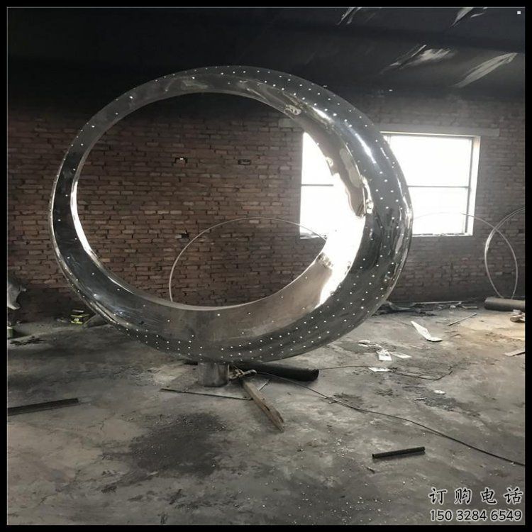 月亮雕塑觀賞型，公園小品，不銹鋼月亮雕塑常用