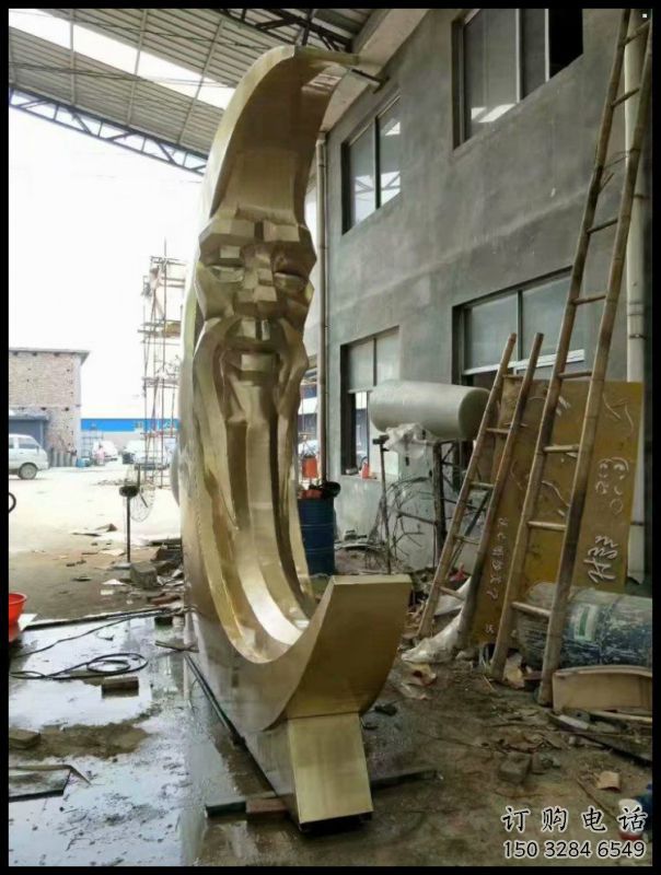 月神雕塑常用，公園小品，房地產(chǎn)不銹鋼月神雕塑生產(chǎn)商