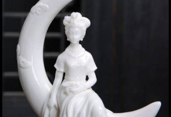 月亮雕塑制造，校園雕塑，戶外月亮仙子雕塑展品