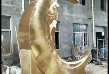 戶外月神雕塑通用，多彩藝術，不銹鋼月神雕塑供應