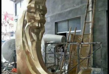 月神雕塑精選，街頭藝術(shù)，不銹鋼月神雕塑承接