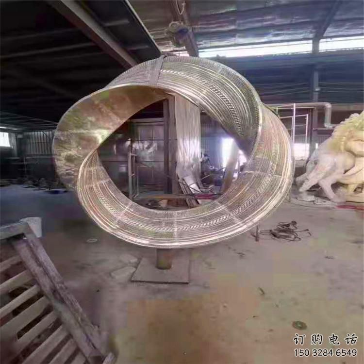 雙環雕塑供需，標識雕塑，不銹鋼雙環雕塑制造商