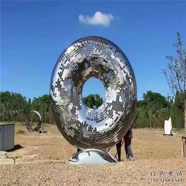 鏤空圓環雕塑制造商，美陳雕塑，不銹鋼圓環雕塑供給