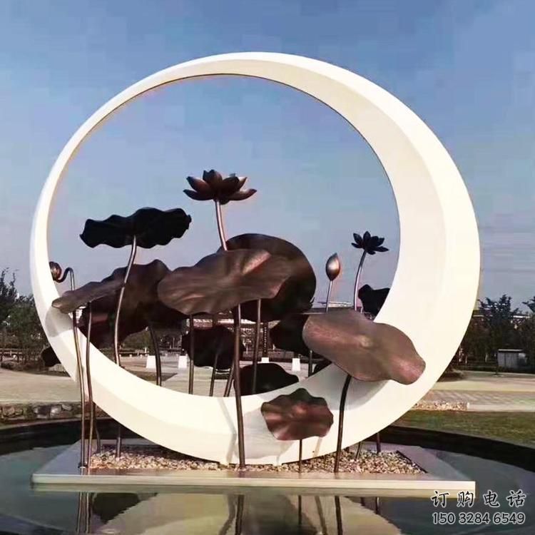 圓環雕塑供求，白鋼構件，不銹鋼圓環雕塑觀賞型