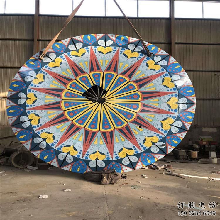 圓環(huán)雕塑選用，多彩藝術(shù)，鏤空烤漆圓環(huán)雕塑展品