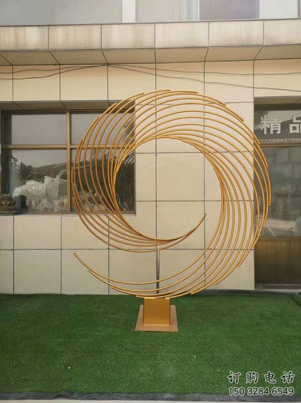 圓環雕塑定價，景觀雕塑，鏤空圓環雕塑廠家批發