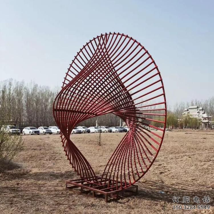 圓環(huán)雕塑供求，美陳雕塑，鏤空?qǐng)A環(huán)雕塑制造