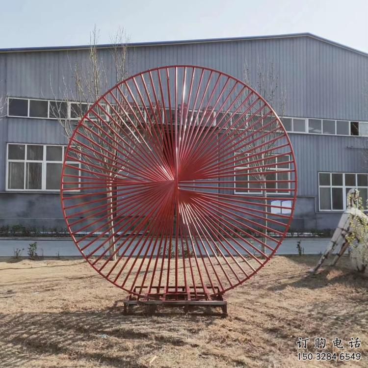 圓環雕塑生產，白鋼構件，美陳鏤空圓環雕塑通用