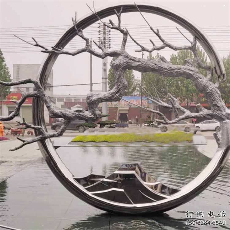 圓環樹雕塑供求，室外雕塑，不銹鋼圓環樹雕塑選定