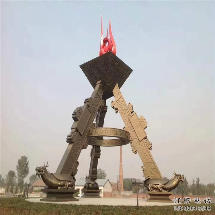 火炬雕塑指用，景觀雕塑，不銹鋼火炬雕塑點擊