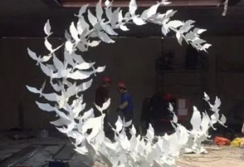 創(chuàng)意花環(huán)雕塑