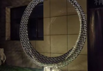 圓環(huán)雕塑生產(chǎn)，透雕系列，別墅燈光圓環(huán)雕塑生產(chǎn)商
