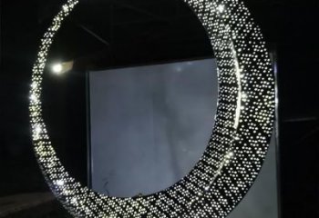 圓環雕塑定制，小區雕塑，建筑不銹鋼圓環雕塑提供