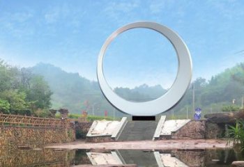 圓環雕塑精選，街頭藝術，公園不銹鋼圓環雕塑承接