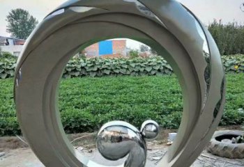 圓環雕塑優選，室外雕塑，不銹鋼圓環雕塑優選