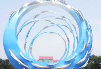 景區(qū)圓環(huán)雕塑觀賞型，公園小品，別墅烤漆圓環(huán)雕塑生產(chǎn)商