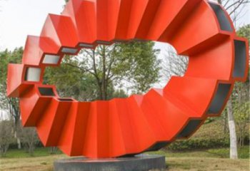 小圓環雕塑生產商，街頭藝術，藝術烤漆圓環雕塑精選