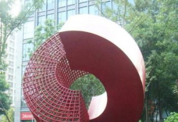 圓環(huán)雕塑選定，景觀雕塑，烤漆圓環(huán)雕塑生產(chǎn)商