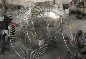 圓環雕塑供需，美陳雕塑，歐式鏤空圓環雕塑承接