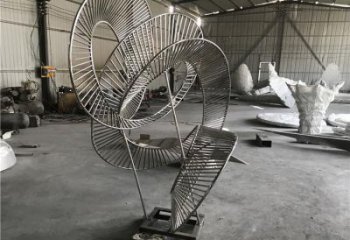 圓環雕塑精選，街道標識，鏤空圓環雕塑指用