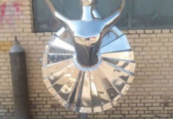 舞者雕塑制造商，美陳雕塑，小品圓環(huán)舞者雕塑訂做